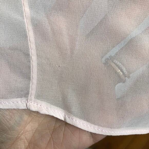 Vivian Diamond Dessy Collection Blush Chiffon Cut Out Maxi Bridesmaid 2906 - Picture 8 of 13